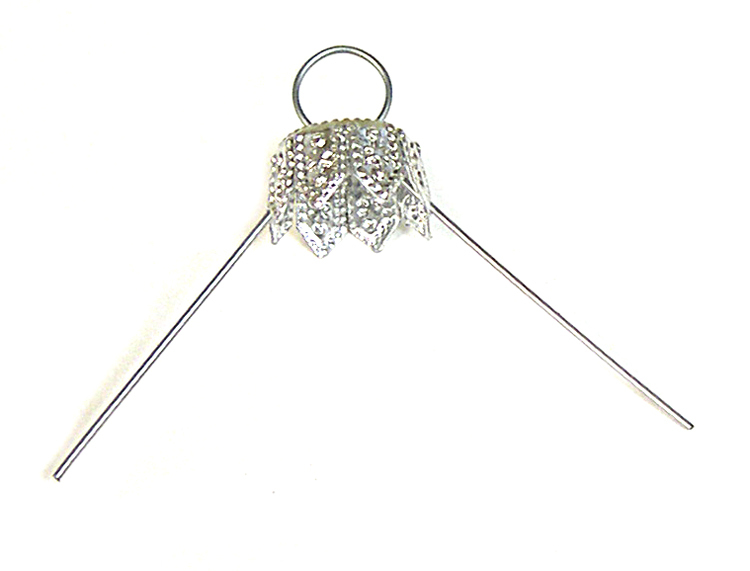 Julgrankulh�llare siverf�rgad - 10 st.