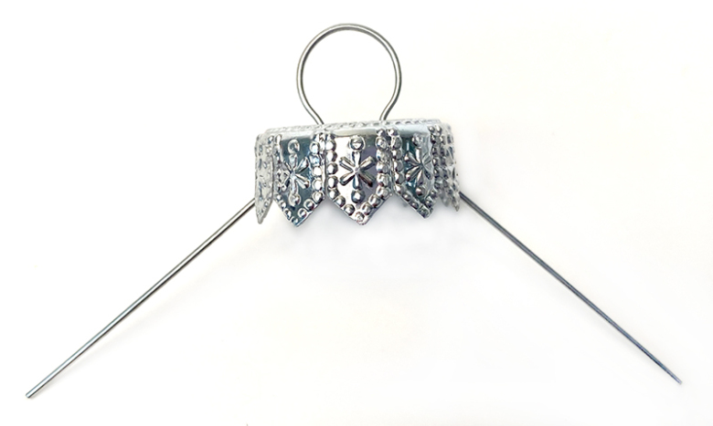 Julgrankuleh�ngare silverf�rgad stor - 10 st.