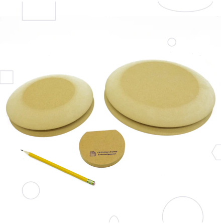 Rund tallriks-set med mjuka kanter