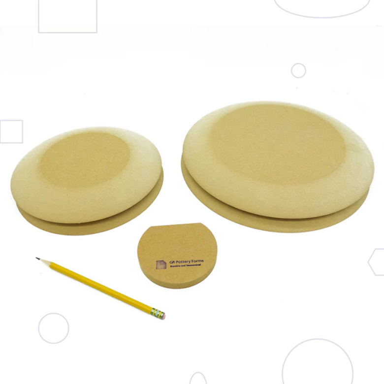 Rund tallriks-set med mjuka kanter