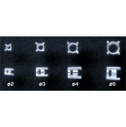 Silver chatong 2 mm - 5 st.