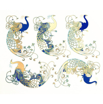 P�f�gel - Guld/Bl�