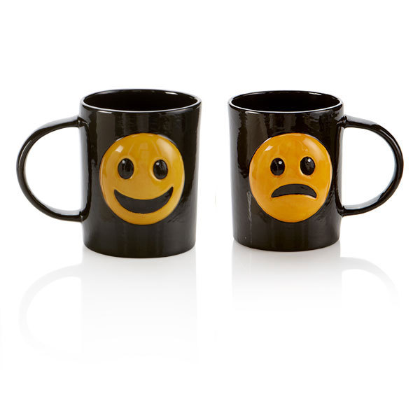 Happy/Sad emoji Mugg - 6 st