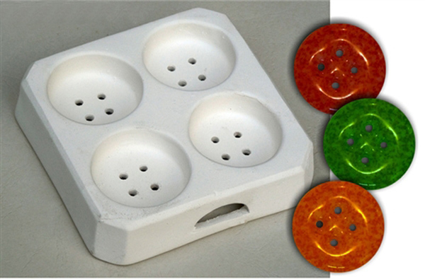 Runda knappar -  glasform