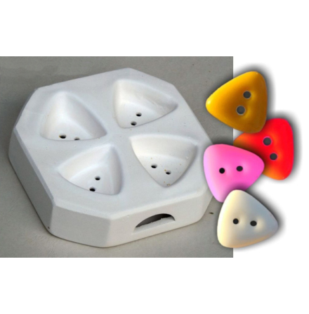 Triangel knappar -  glasform