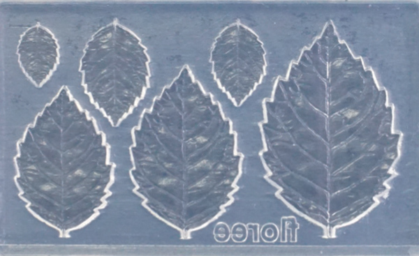 Silikonform - Sm� blad