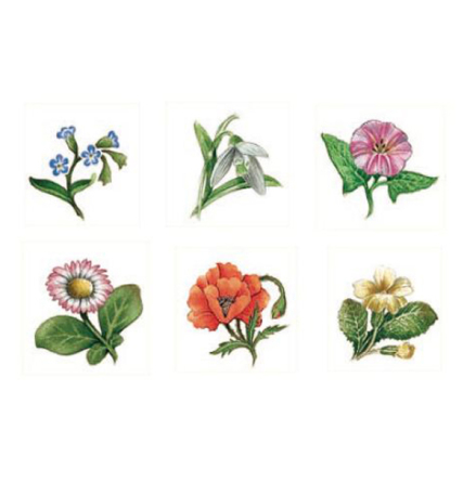 �ng blommor - 25 mm - set av 6