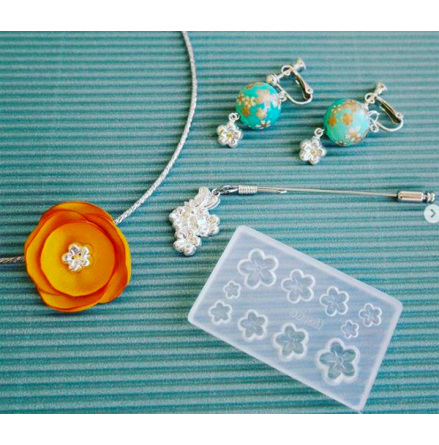 Silikonform - Sm� blommor