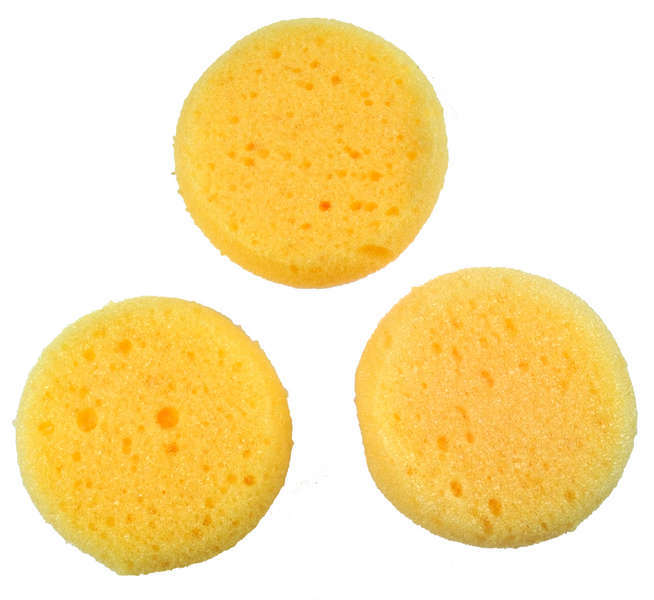 Syntetsvamp mindre - 3 st.