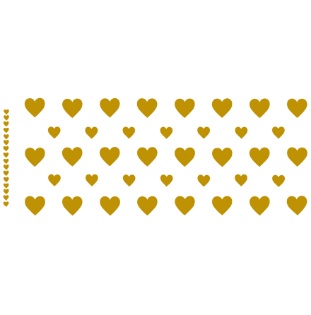 Hj�rtan mugg - Guld