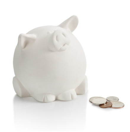 Gullig gris sparb�ssa - 6 st