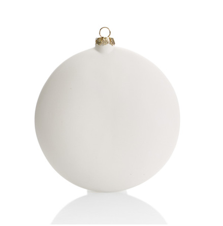 Platt och rund julgranskula - 12 st