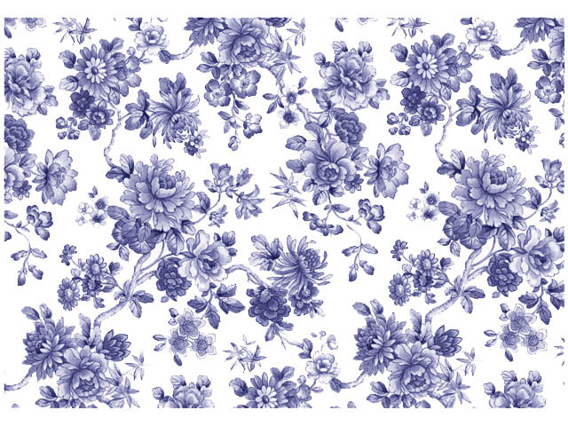 Imari Blue 70x50cm