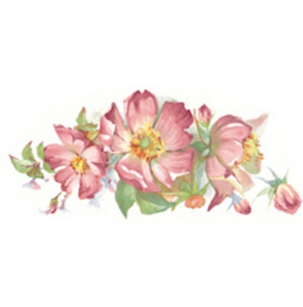 Spretande Ros - 92 x 40 mm - 2 st.