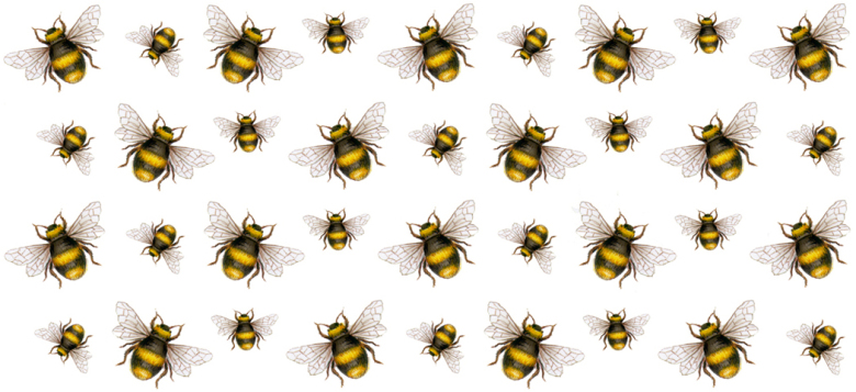 Humlor - mugg 9 x 19 cm