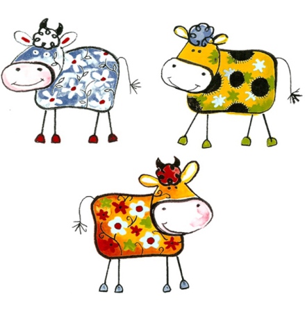 Glada kor - set av 3 st.