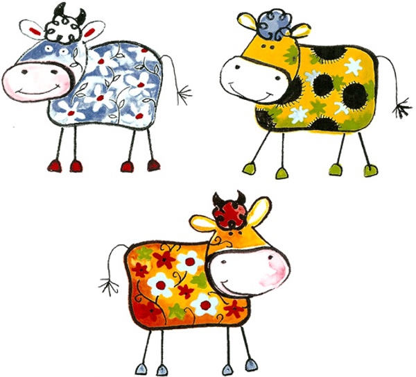 Glada kor - set av 3 st.