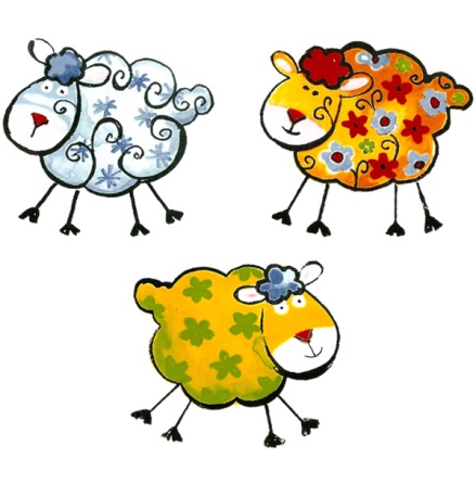 Glada f�r 45 mm - set av 3 st.