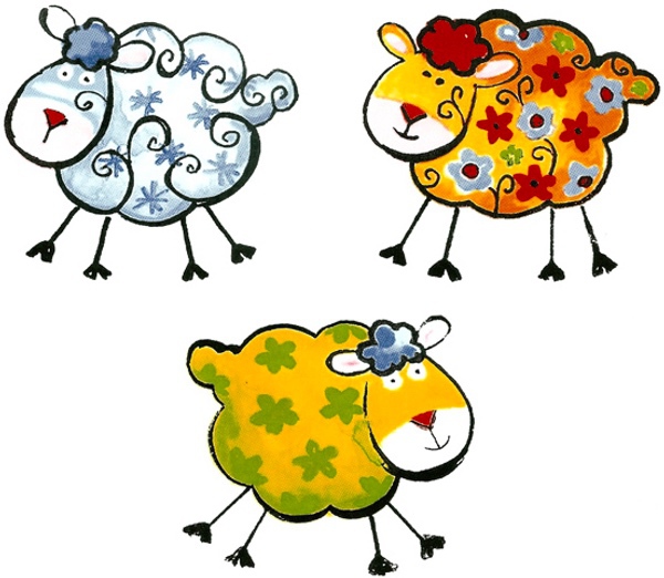 Glada f�r 45 mm - set av 3 st.