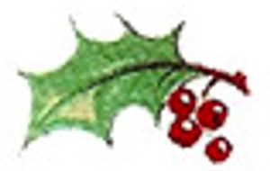 Julprydnad 15 x 10 mm - 10 st.