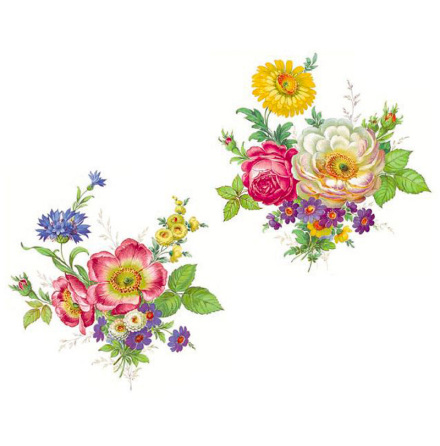 Meissen blomma - 120 mm - set av 2 st.