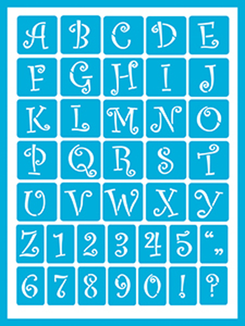 Curly Alphabet