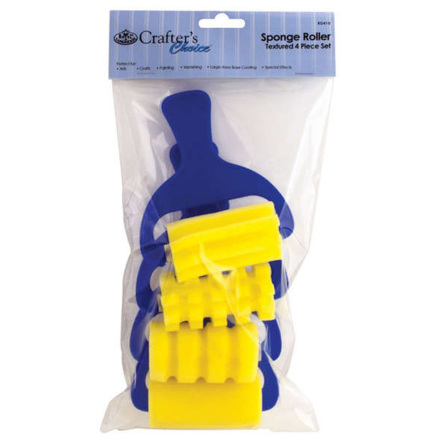 Svamproller med m�nster set - 4 st.