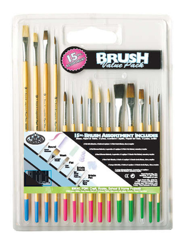 Nyb�rjare penselset - 15 st