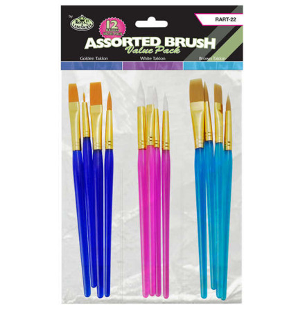 Syntet penselset - 12 st