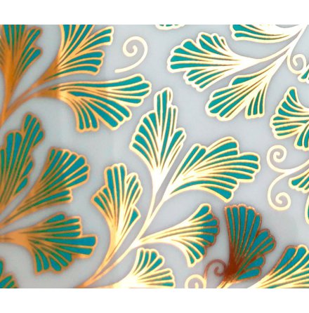 Ormbunke M�nster - Guld/Turkos