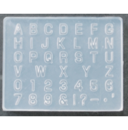 Silikonform - Alfabetform 