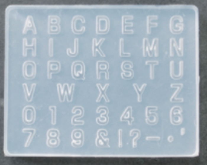 Silikonform - Alfabetform 