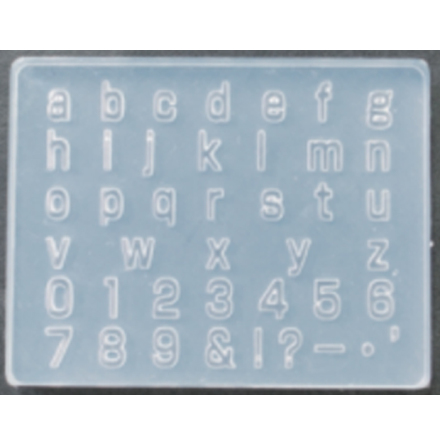 Silikonform - Alfabetform 