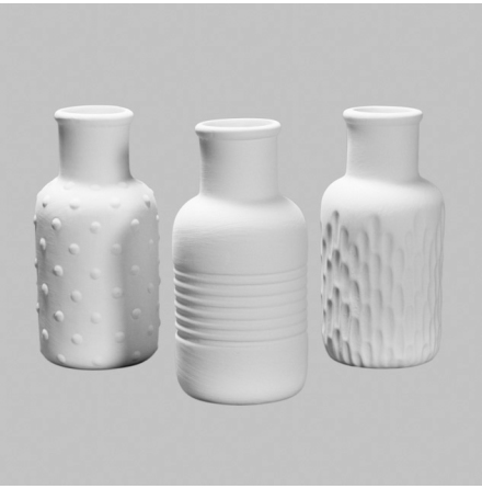 3 olika vaser - 6 st