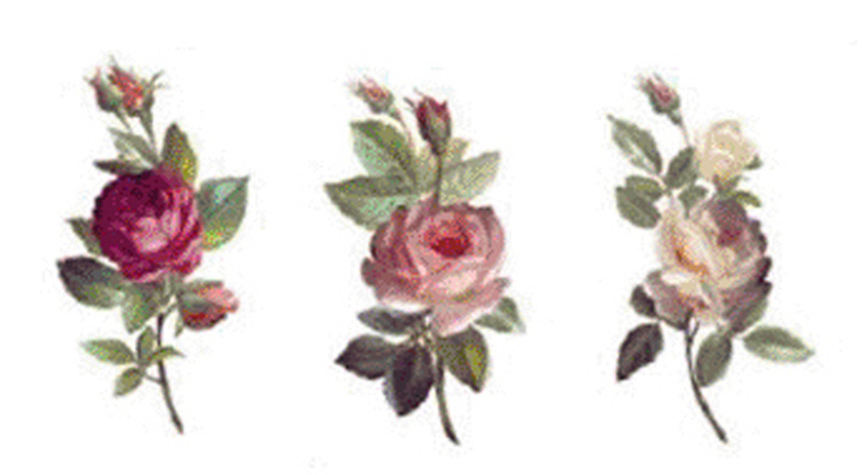 Blomster bukett 30 mm -  Ark med 6 st