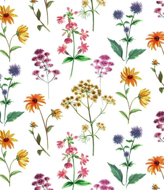 �ngsblommor 70x50cm