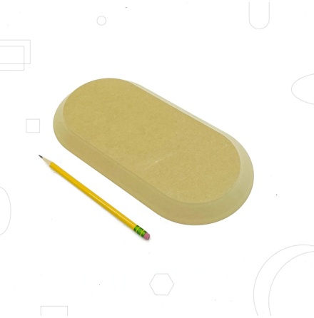 Rektangul�r runda h�rn 26,6 x 39,4 cm