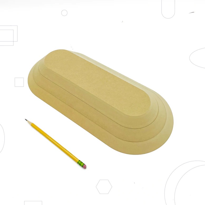 Rektangul�r runda h�rn 3-pack